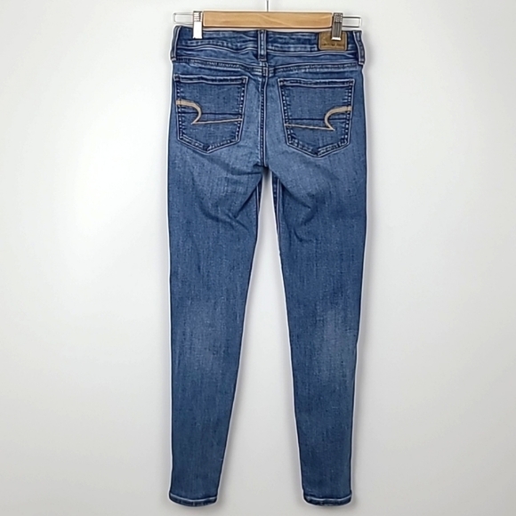 American Eagle NE(X)T Level Stretch Jegging Blue Jeans Size US 0 Short - Picture 2 of 13